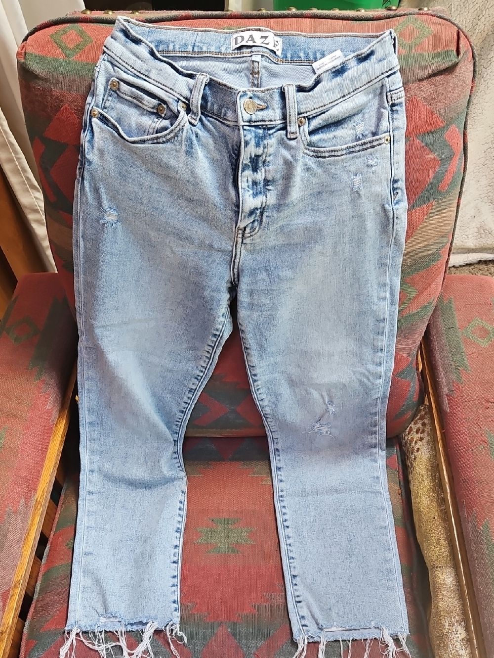 DAZE Light Blue Women's Distressed Jeans